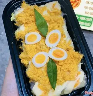 Hình ảnh Bánh tráng cuộn phô mai - chà bông trứng lòng đào