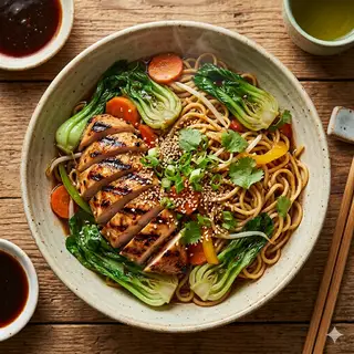 Mì Trứng Trộn Gà Teriyaki - 59.000 ₫ tại Cơm Chiên Phủ Trứng Đặc Biệt Cô 9 - Lê Đức Thọ