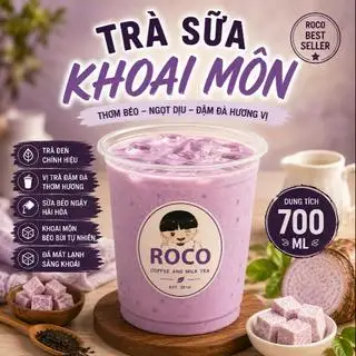 Trà Sữa Khoai môn - 25.000 ₫ tại Roco Trà Sữa Trân Châu Dừa - Phú Định