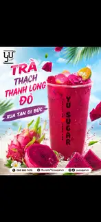 Trà thạch thanh long đỏ - 40.000 ₫ tại YU Sugar - Sữa Tươi Trân Châu Đường Đen - Nguyễn Duy Trinh