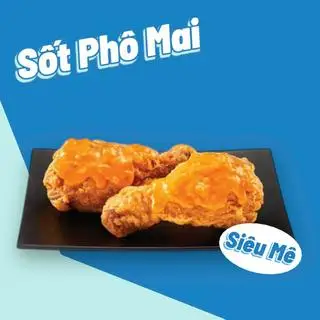 Đùi Gà Rán Kèm Hủ Sốt Phô Mai - 1 Cái - 52.920 ₫ tại Cá Viên Chiên Tý Nhỏ - Ăn Vặt & Gà Rán, Xiên Que - Xóm Chiếu 