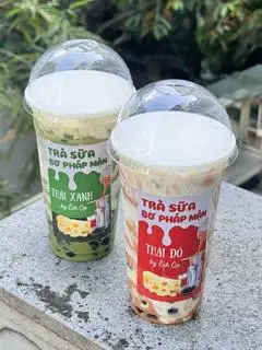 Hình ảnh Trà Thái đỏ bơ Pháp kem mặn 