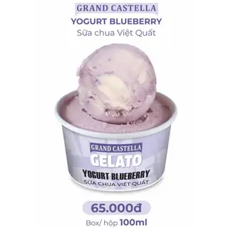 Yogurt & Blueberry 100ML - Kem Sữa Chua Việt Quất - 58.500 ₫ tại GRAND CASTELLA - Duyên Vị Bakery - Hàm Nghi