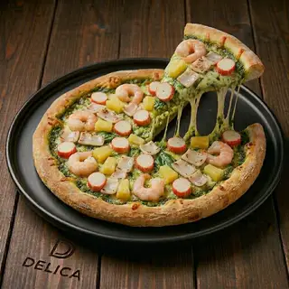 ⭐ Pizza Hải Sản Sốt Pesto - 99.000 ₫ tại Delica - Mỳ Ý Và Pizza - Phan Văn Trị