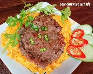 Cơm Chiên Bò Beefsteak - 65.000 ₫ tại Song Hảo - Cơm Chiên, Mì Trộn & Đồ Nướng - Ba Đình