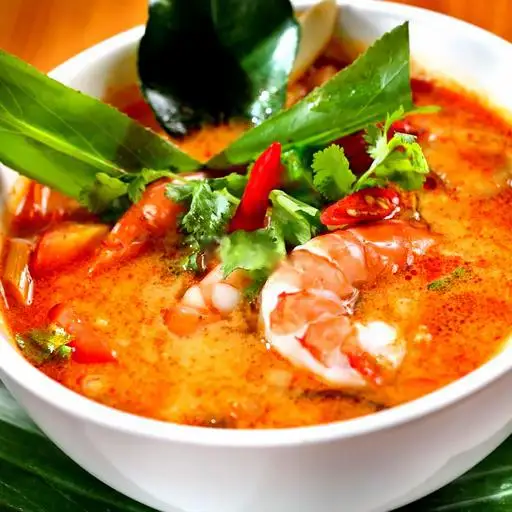 Hình ảnh Sup tomyum với tôm