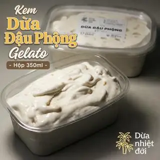 KEM DỪA ĐẬU PHỘNG GELATO - HỘP 350ML - 69.000 ₫ tại Dừa Nhiệt Đới - Kem Dừa & Rau Câu Dừa - Đường Số 41