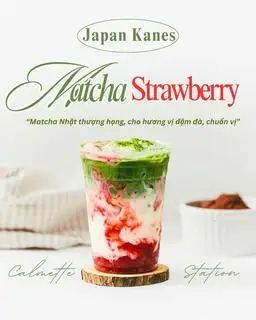 Matcha Dâu - 44.000 ₫ tại Calmette Station - Sinh tố, Matcha & Trà sữa - Đoàn Văn Bơ