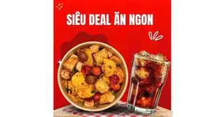 Hình ảnh Combo 2 trộn fulltopping + 1 coca/7up đá