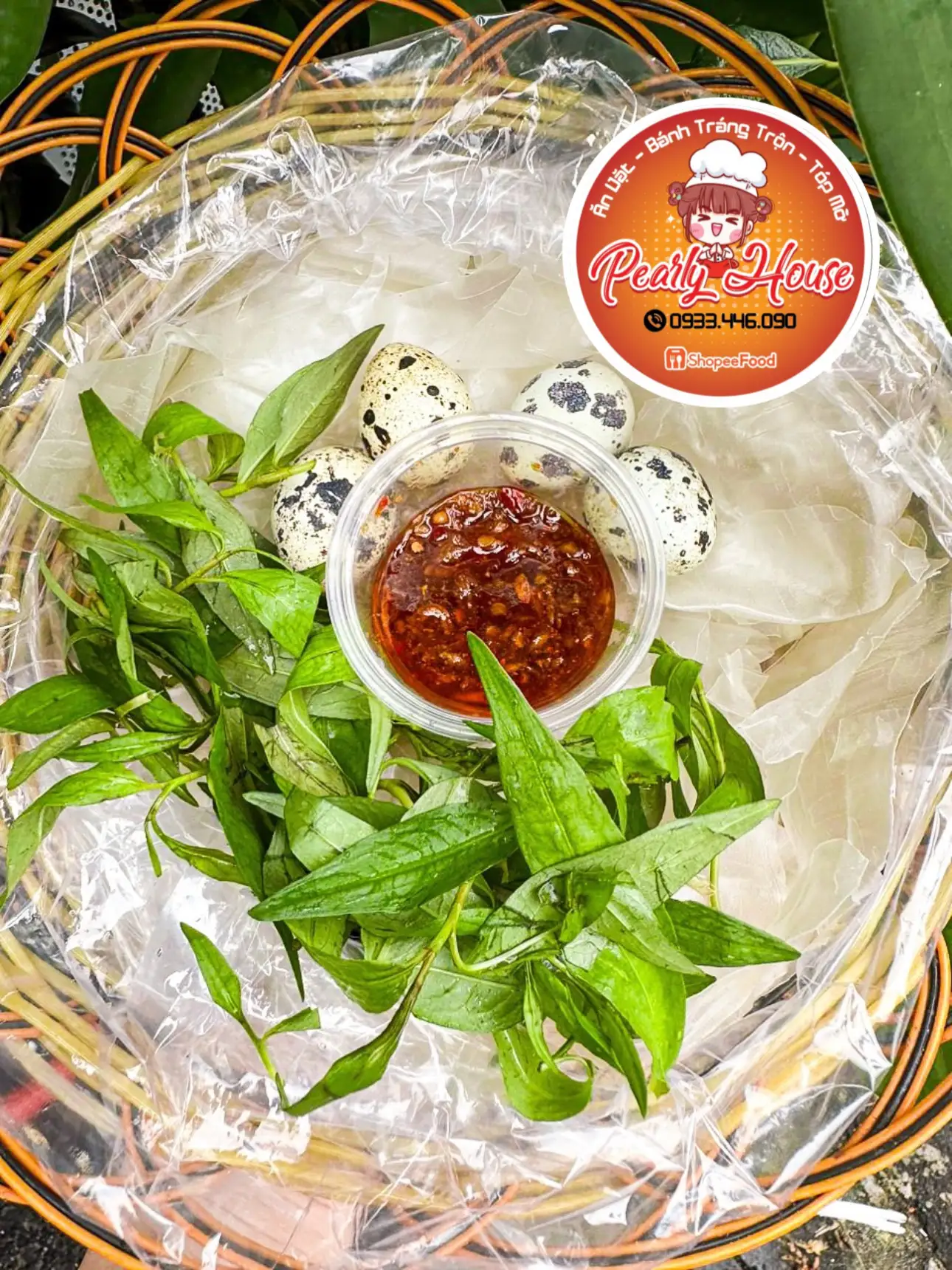 Bánh tráng chấm muối gánh - 27.000 ₫ tại Pearly House - Bánh Tráng Trộn Tóp Mỡ Khô Bò - Phan Sào Nam