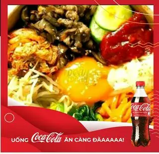 Hình ảnh Cơm trộn ba chỉ nướng + Coca