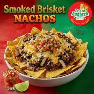 Smoked Beef Brisket Nachos | Bò Xông Khói - 309.000 ₫ tại SAIGON BURRITO BAR - Ẩm Thực Mexico - Lê Văn Sỹ