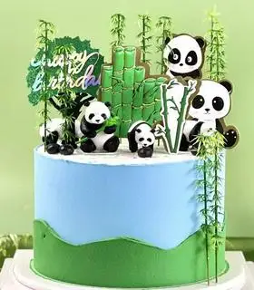 Hình ảnh Bánh Kem Panda Gấu Trúc 22 cm