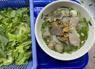 Hình ảnh Hủ tiếu tim,thịt,bò viên