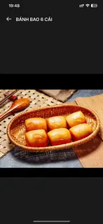 Bánh bao 6 cái - 27.000 ₫ tại Gà Lửa - Gà, Sườn Nướng Mắm Nhĩ Muối Ớt & Gà Ủ Muối - Tôn Thất Thuyết