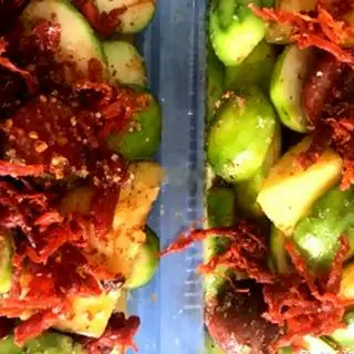 Hình ảnh dầm mix vị kèm bò khô