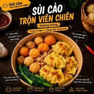 (KT) Sủi cảo nhân thịt trộn viên chiên sốt Hoishin - 30.000 ₫ tại Sủi Cảo Trộn Thập Cẩm By Umee - Trương Quyền 