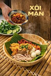 XÔI MẶN TÔM KHÔ RIM ( Lớn)  - 65.000 ₫ tại Xôi Đường Ray - Huỳnh Văn Bánh