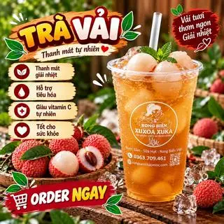 Hình ảnh Trà vải - ly 700 ml