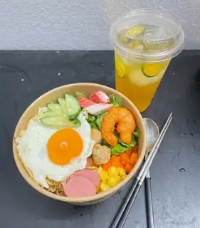 Hình ảnh Combo Mì trộn + Trà tắc