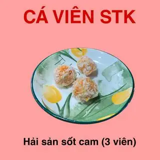 Hải sản sốt cam (3 viên)  - 13.000 ₫ tại STK - Cá Viên Và Xiên Que Tự Chọn - Lạc Long Quân