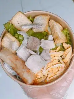 Hình ảnh Bún nước tương thịt luộc đậu hũ