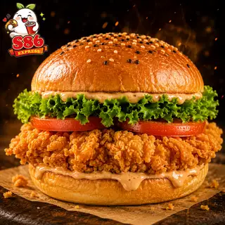 Hình ảnh BURGER GÀ CHIÊN GIÒN