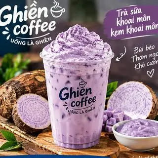 Hình ảnh Trà sữa khoai môn kem khoai môn size 700ml