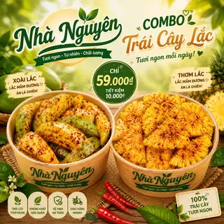 Combo thèm lắc - 89.000 ₫ tại Nhà Nguyên - Trái Cây Cắt Sẵn & Nước Ép - Đoàn Văn Bơ