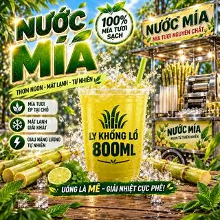 Hình ảnh Nước Mía Ly Khổng Lồ 800ML