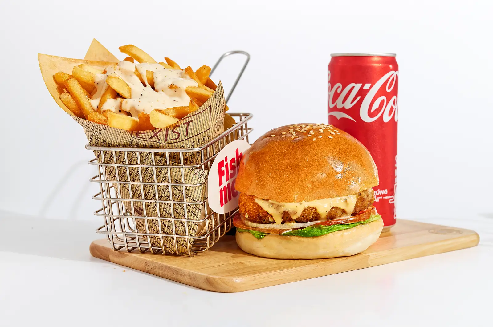 Burger Combo - 135.000 ₫ tại Fishmee - Burger & Croissant Cá - Nguyễn Hữu Cầu