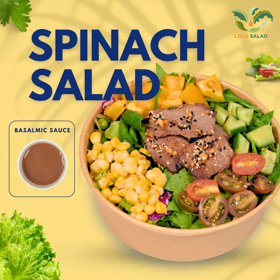 Spinach salad (salad rau chân vịt) - 95.000 ₫ tại Lolo - Salad - Đường 3 Tháng 2
