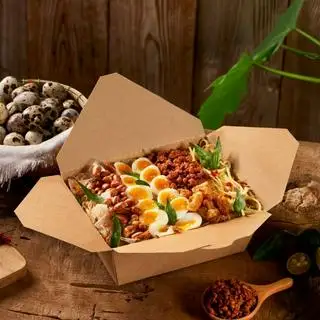 Bánh tráng trộn THỊT XÀO MẮM RUỐC (phần 3-4 người) - 140.000 ₫ tại Chóp Chép - Bánh Tráng Trộn Tóp Mỡ Lòng Đào - Lê Lai