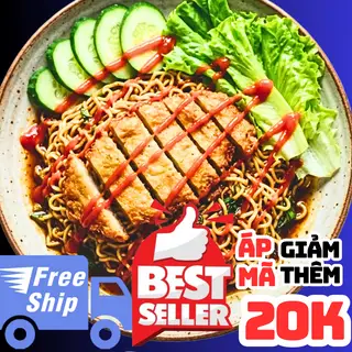 Hình ảnh Mỳ Trộn Trứng Thảo Mộc Chiên + Chả Cá Kéo Sợi