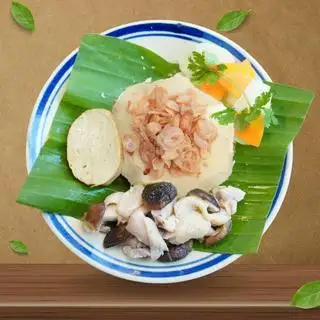 Hình ảnh Xôi bắp gà xào nấm hương - chả