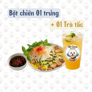 Hình ảnh Bột chiên + Trà tắc