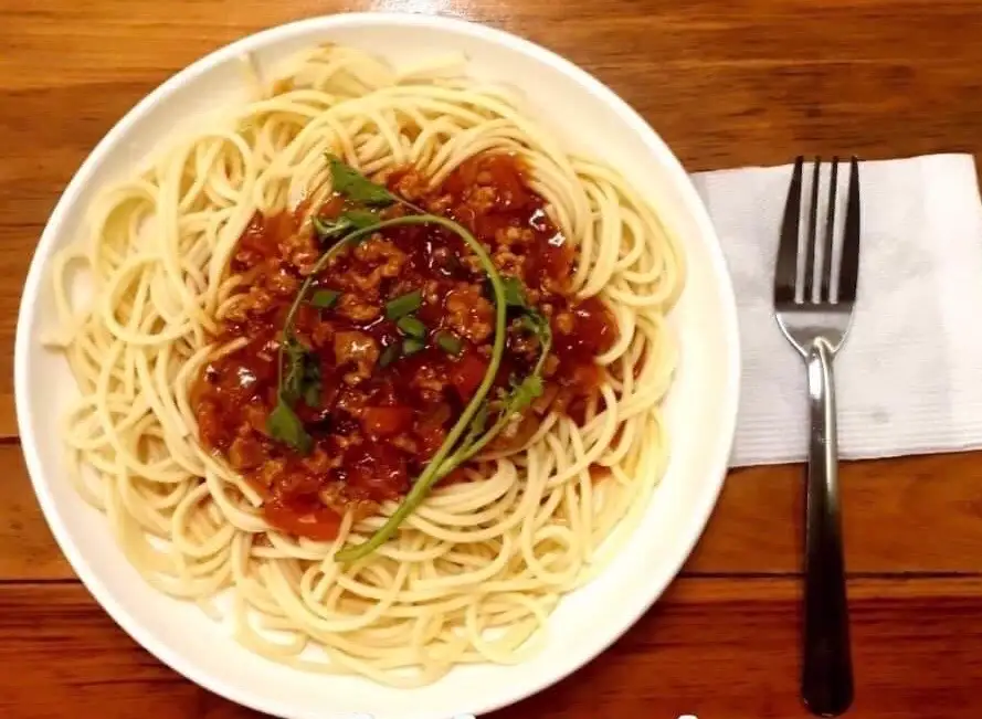 Hình ảnh Mỳ Ý Chay Sốt Nấm (Vegetarian Spaghetti With Mushroom Sauce)