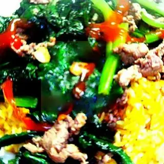 Cơm chiên bò xào cải ngọt - 55.000 ₫ tại Phượng 4 - Cơm Gà Xối Mỡ - An Dương Vương