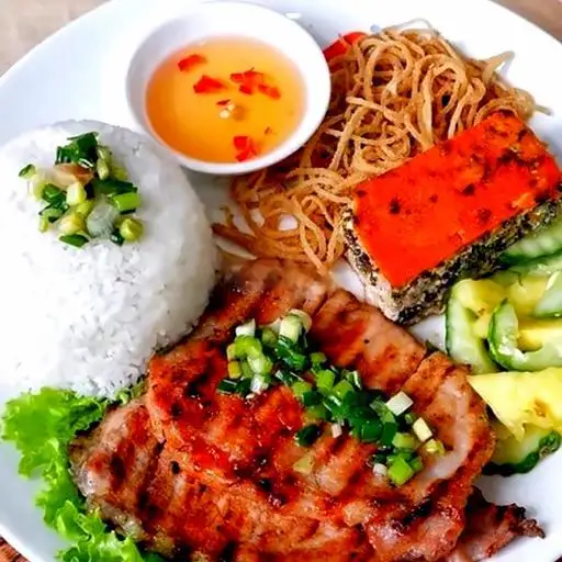 Cơm sườn bì chả - 58.000 ₫ tại Cơm Tấm & Bún Thịt Nướng Nhà Mập - Đoàn Văn Bơ