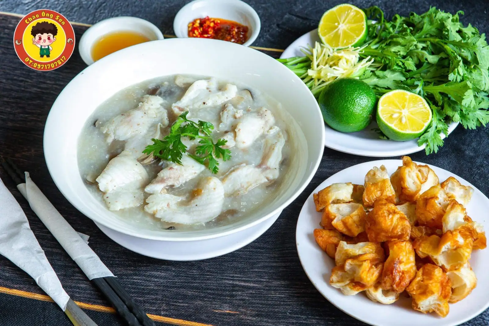 Cháo cá lóc - 45.000 ₫ tại Cháo Ông Sơn - Thoại Ngọc Hầu