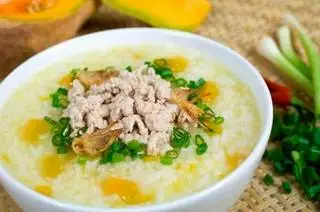 Hình ảnh Cháo thịt bằm đậu xanh