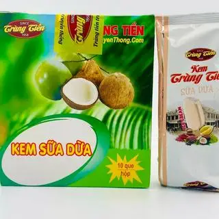 Kem tràng tiền sữa dừa hộp 10 que - 99.000 ₫ tại  Bánh Mì Thịt Nướng Bill Ken - Điện Biên Phủ