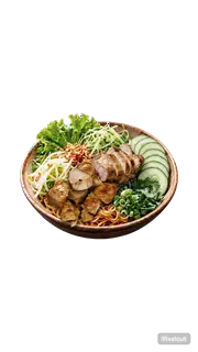 Hình ảnh Mỳ Trộn 8 Miếng Ức Gà Ta Sốt Bơ Tỏi Nướng Than Hồng