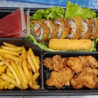 Hình ảnh set ăn vặt 4 tặng trà sâm dứa