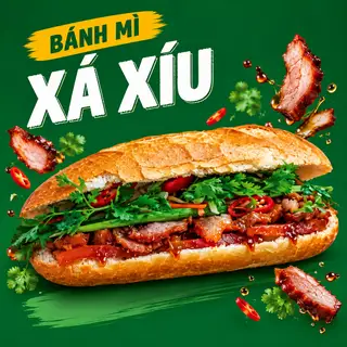 Hình ảnh Bánh mì xá xíu 