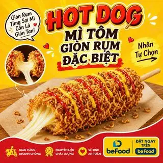 Hình ảnh Hotdog mì tôm