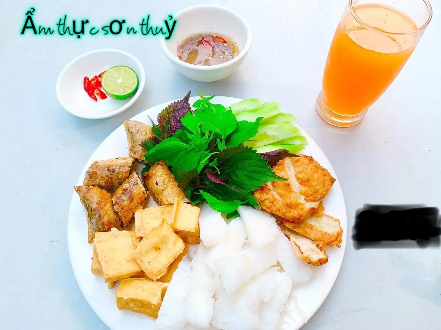 Hình ảnh Bún đậu chả cốm - thịt luộc
