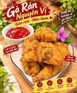 Hình ảnh Gà rán truyền thống