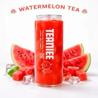 Trà dưa hấu - Watermelon tea - 500ml - 49.000 ₫ tại TEAMEE - Trà Trái Cây Tươi Đóng Lon - Calmette
