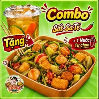 Hình ảnh Combo Cá Viên Chiên Sốt Sa-Te+ Tặng kèm 1 nước Tự chọn